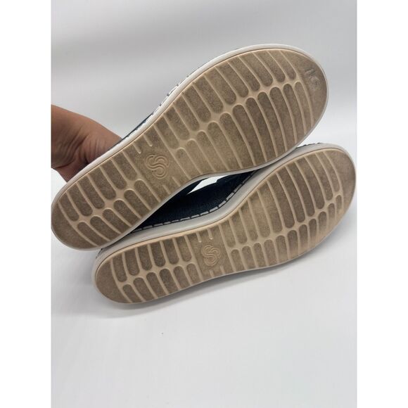 Clarks Cloudsteppers Step Glow Slip-On Comfort Loafers Blue Denim Womens 7.5 - Picture 5 of 6